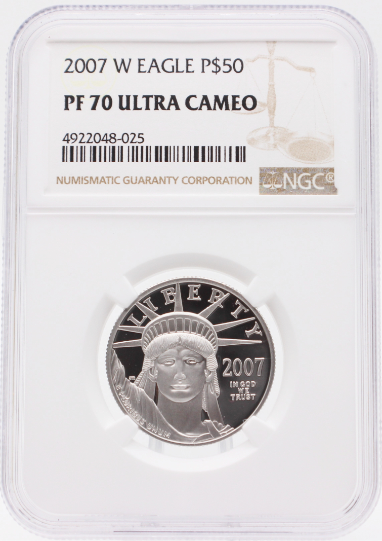2007-W NGC PF70 $50 Platinum American Eagle